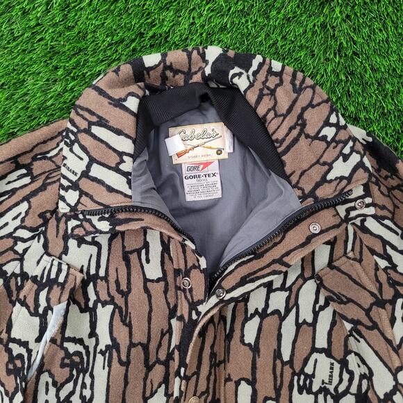 Vintage Cabelas Hunting Camo Jacket S/M 24x26 Baggy Crop USA - Picture 10 of 16